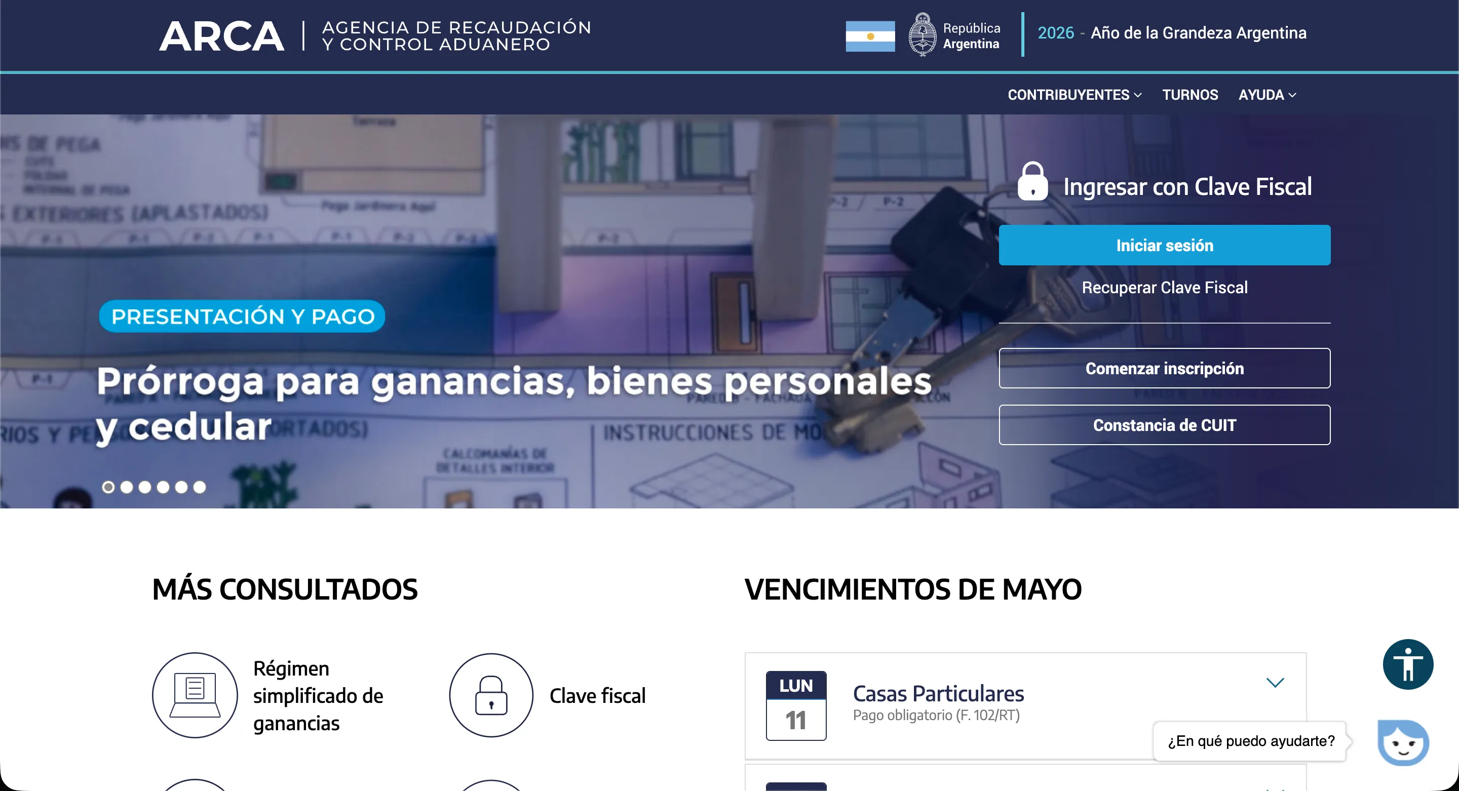 Ingreso al portal de ARCA con Clave Fiscal